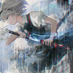 This is a pixiv picture whose title is 斬れぬものなど、あんまり無い.