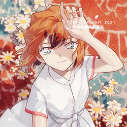 This is a pixiv picture whose title is 向阳处的她.