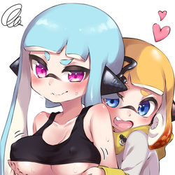 This is a pixiv picture whose title is 3号と4号.