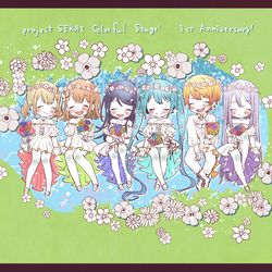 This is a pixiv picture whose title is 【プロセカ】グループ外絡みまとめ.