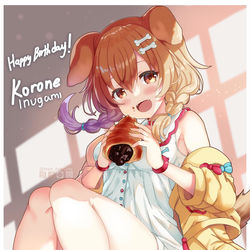 This is a pixiv picture whose title is 戌神ころね生誕祭2021.