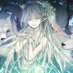 This is a pixiv picture whose title is Wolf Forest.