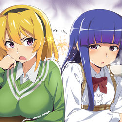 This is a pixiv picture whose title is 梨花と沙都子.