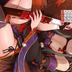 This is a pixiv picture whose title is 10月壁紙カレンダー.