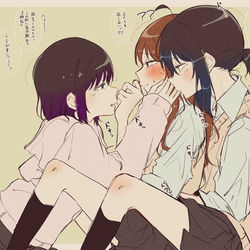 This is a pixiv picture whose title is 姉妹サンド.
