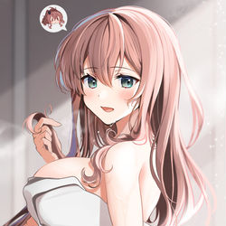 This is a pixiv picture whose title is お風呂、気持ちよかったですね。.