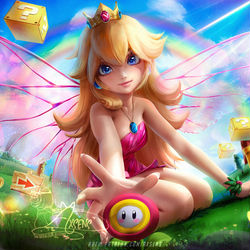 This is a pixiv picture whose title is Fairy Peach.