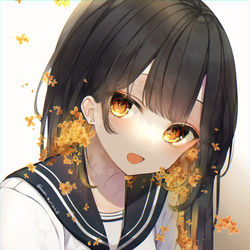 This is a pixiv picture whose title is 『久しぶり、だね。』.