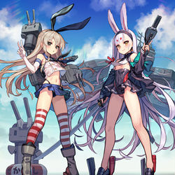 This is a pixiv picture whose title is 島風.