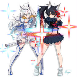 This is a pixiv picture whose title is 神衣鮮血＆純血！.