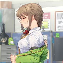 This is a pixiv picture whose title is 会議が終わったちひろさん。.