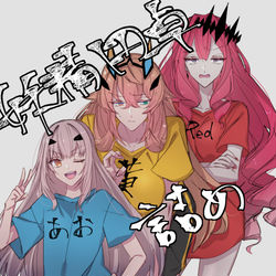 This is a pixiv picture whose title is 妖精円卓詰め！.