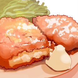 This is a pixiv picture whose title is コロッケ.