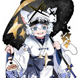This is a pixiv picture whose title is 🐱👘.