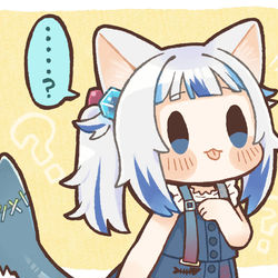 This is a pixiv picture whose title is 🐈🦈👅❗.