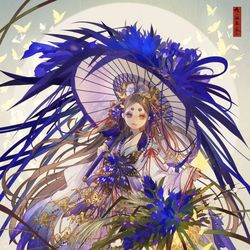 This is a pixiv picture whose title is 待 宵 蝶 -根の国底の果て-.