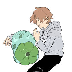 This is a pixiv picture whose title is ポケモンと人の漫画②.