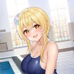 This is a pixiv picture whose title is スイミング、一緒に頑張りましょう♡.
