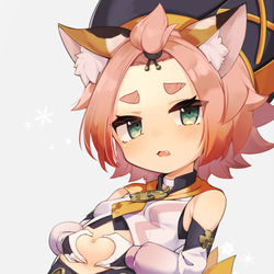 This is a pixiv picture whose title is ディオナのぷに腹.