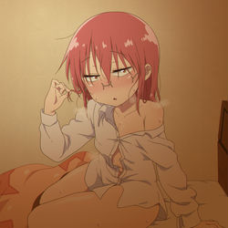 This is a pixiv picture whose title is あんたの変なチョコ 食べちゃったの....