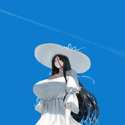 This is a pixiv picture whose title is 夏の怪にさようなら.