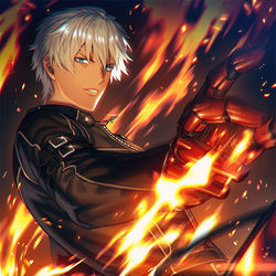 This is a pixiv picture whose title is KOF XV　K'.