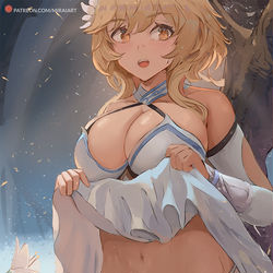 This is a pixiv picture whose title is 【原神】荧 | Lumine.