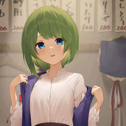 This is a pixiv picture whose title is 映姫様との私的なお付き合い.