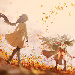 This is a pixiv picture whose title is 秋.