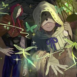 This is a pixiv picture whose title is 【Identity Ⅴ 第五人格】 × 【約束のネバーランド】.