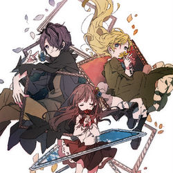 This is a pixiv picture whose title is 3枚の絵画.