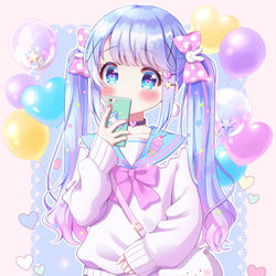 This is a pixiv picture whose title is ゆめかわチノちゃん！.