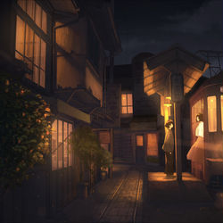 This is a pixiv picture whose title is 金木犀の咲く頃に.