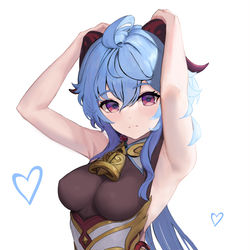This is a pixiv picture whose title is 甘雨.