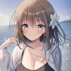 This is a pixiv picture whose title is 水着コルデー.
