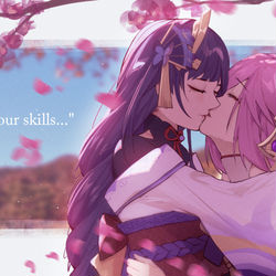 This is a pixiv picture whose title is ei x yae.