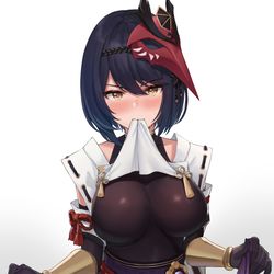 This is a pixiv picture whose title is 九条裟羅.