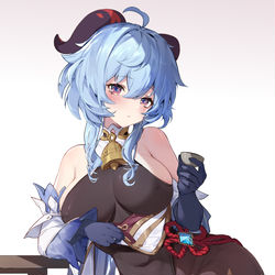 This is a pixiv picture whose title is 甘雨.