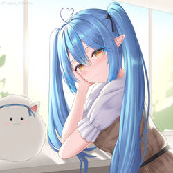 This is a pixiv picture whose title is 雪花ラミィ.