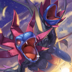 This is a pixiv picture whose title is サザンドラ.