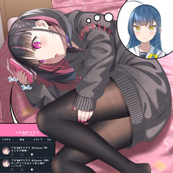 This is a pixiv picture whose title is 「やっぱり私よりあの娘がいいんだ…」.
