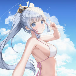 This is a pixiv picture whose title is 神里绫华.