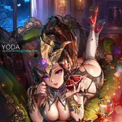 This is a pixiv picture whose title is 幻獣姫 ハデス.