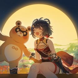This is a pixiv picture whose title is 人间清欢.