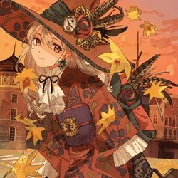 This is a pixiv picture whose title is 魔女旅に出る.