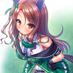This is a pixiv picture whose title is キングヘイロー.