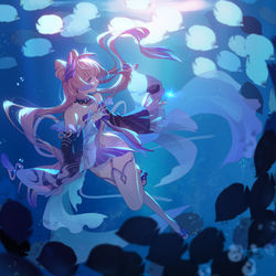 This is a pixiv picture whose title is 心海.