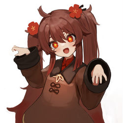 This is a pixiv picture whose title is Hu Tao.