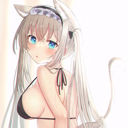 This is a pixiv picture whose title is 猫耳メイド　リアンちゃん.