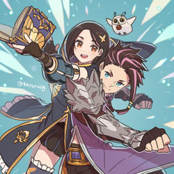 This is a pixiv picture whose title is ロウとリンウェルまとめ🦉.